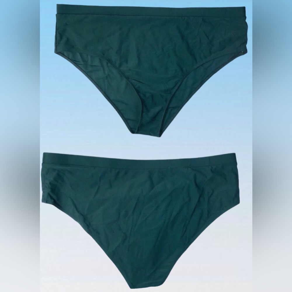 Dark Teal Green Bikini Bottoms (only) SIZE 3X Swimsuit Swimwear Plus Size
